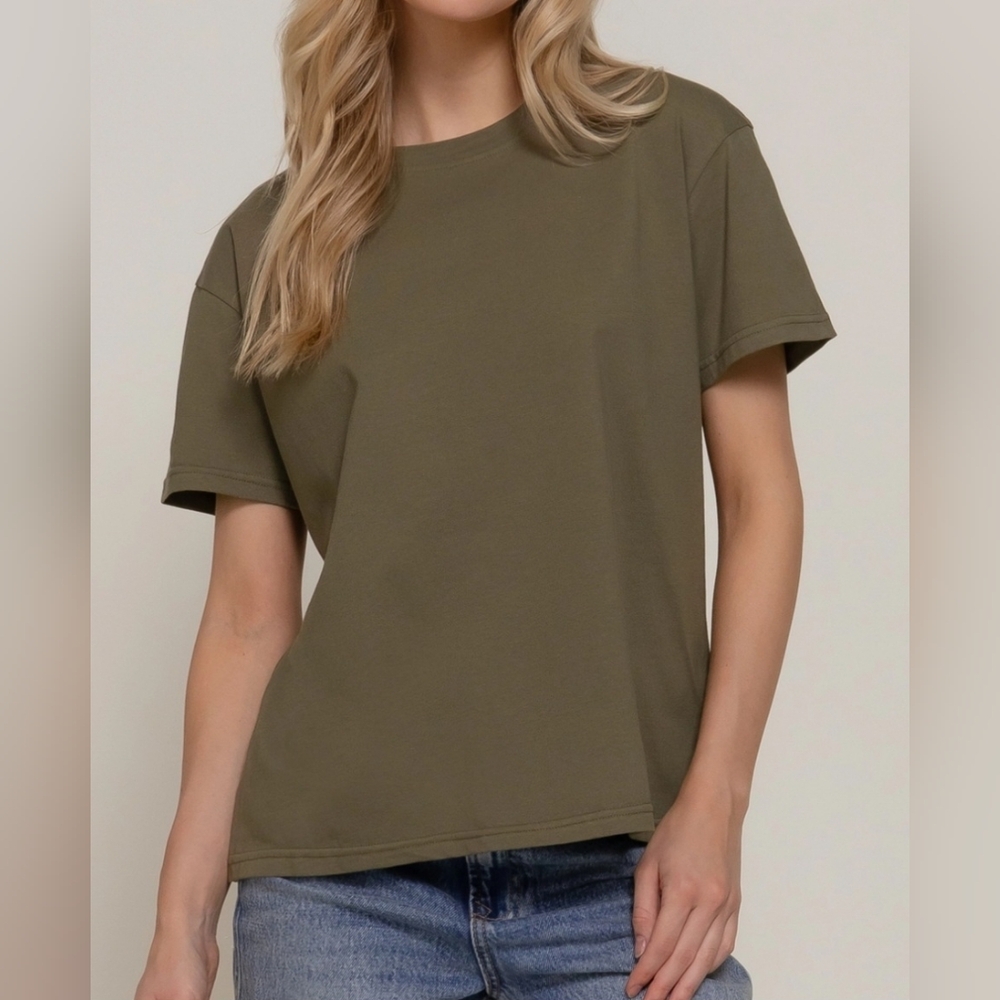 #95642 🛑 S,M,L THE BEST Chic Trendy Short Sleeve Round Neck Tee - Picture 4 of 4